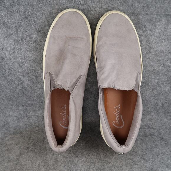 Candie's Shoes Womens 9.5 Casual Slip On Sneakers Trainer Lifestyle Comfort Gray - Picture 7 of 14
